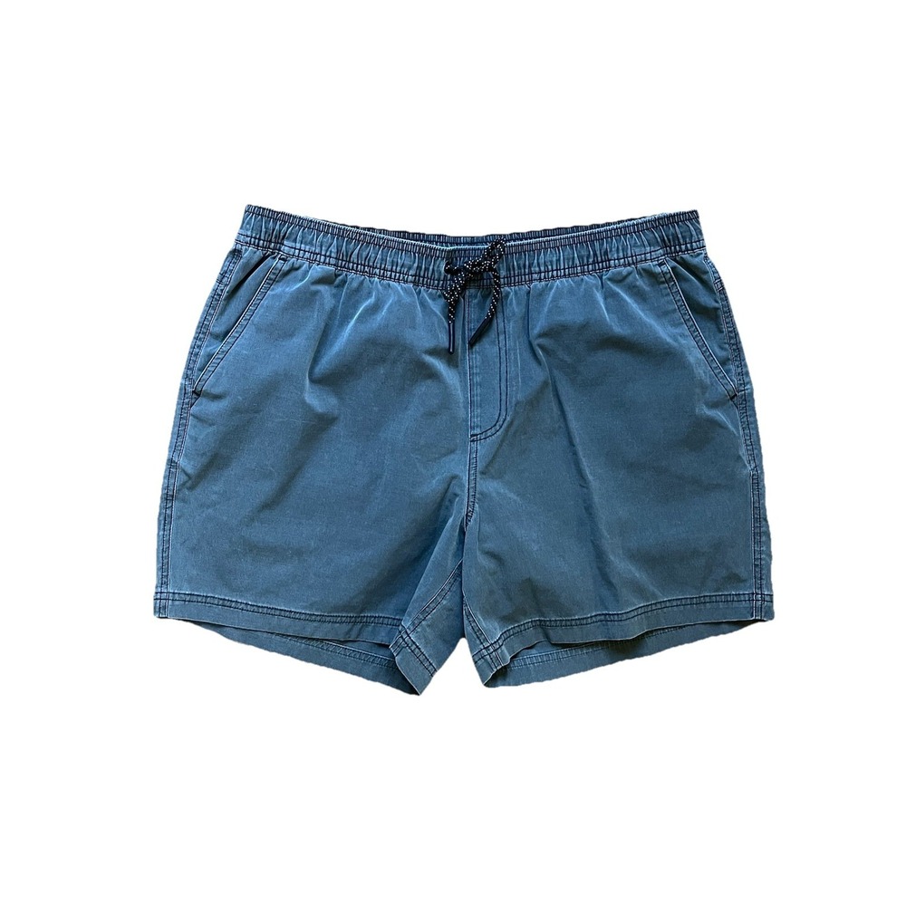 Bearbottom Volley Shorts Men's 5.5" Inseam Elastic Waist Gray Pockets, Size XL